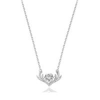 Thajsko Sterling Silver náhrdelník, pro ženy & s drahokamu, více barev na výběr, Délka Cca 17.71 inch, 3PC/Lot, Prodáno By Lot