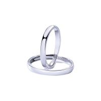 Couple Finger Rings, Thailand Sterling Silver, silver color plated, Adjustable & open, 3PCs/Lot, Sold By Lot