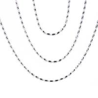 Thajsko Sterling Silver náhrdelník, platinové barvy á, různé délky pro volbu, 3PC/Lot, Prodáno By Lot