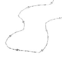 Tailandia collar de plata esterlina, chapado en color de platina, longitud diferente para la opción, 3PCs/Grupo, Vendido por Grupo