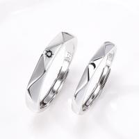 Couple Finger Rings Thailand Sterling Silver silver color plated Adjustable & open Sold By Lot