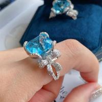 Rhinestone палец кольцо, Латунь, ювелирные изделия моды & Женский & со стразами, не содержит никель, свинец, продается PC