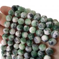 Perles en jade, Jade brun pâle, Rond, peinture, DIY & normes différentes pour le choix, vert, Vendu par Environ 40 cm brin
