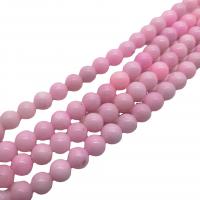 Mashan Jade Beads Round polished DIY pink Sold Per Approx 40 cm Strand