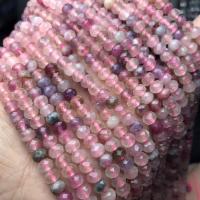 Turmalin Perle, Abakus,Rechenbrett, poliert, DIY & facettierte, gemischte Farben, 4x6mm, verkauft per ca. 38 cm Strang