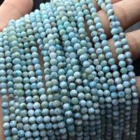 Larimar Perle, rund, poliert, DIY & facettierte, blau, 4mm, verkauft per ca. 38 cm Strang