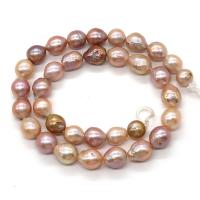 Barok ferskvandskulturperle Beads, Ferskvandsperle, Runde, du kan DIY, flerfarvede, 10-11mm, Solgt Per Ca. 14.96 inch Strand