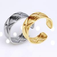 Stainless Steel Finger Ring 304 Stainless Steel Vacuum Ion Plating fashion jewelry & for woman 7mm Sold By PC