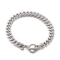 Stainless Steel Jewelry Bracelet 316L Stainless Steel plated fashion jewelry & for man 8mm Length Approx 7.87 Inch Sold By PC