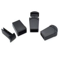 Plastik Koniec wstążki, DIY, czarny, 19.50x12.50mm, sprzedane przez PC