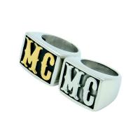 Titanium Steel Finger Ring plated  & for man Sold By PC