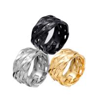 Пальцевидное Кольцо Титановой Стали, титан, Другое покрытие, разный размер для выбора & Мужский, Много цветов для выбора, продается PC