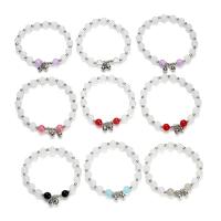Bracelets de cristal, avec résine, cloche, bijoux de mode & pour femme, plus de couleurs à choisir, 70mm, 10PC/lot, Vendu par lot