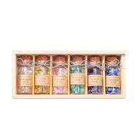 Glass Wish Bottle, Natural Gravel, polished, 6 pieces & random style & mixed, 5-7mm,148*64mm, Sold By Box
