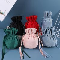 Velveteen Drawstring Bag, different size for choice, more colors for choice, Sold By PC