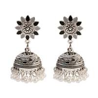 Fashion Fringe Earrings Zinc Alloy with ABS Plastic Pearl plated fashion jewelry & for woman & enamel Sold By Pair