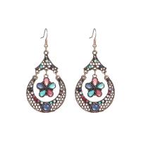 Acrylic Jewelry Earring, Tibetan Style, with Acrylic, plated, fashion jewelry & for woman & hollow, more colors for choice, 32x64mm, Sold By Pair