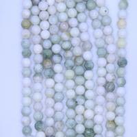 Natural Jade Beads, Green Grass Jade, Round, painted, DIY & different size for choice, mixed colors, Sold Per Approx 40 cm Strand