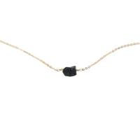 Edelstein Schmuck Halskette, Messing, mit Naturstein, 14 K vergoldet, für Frau, goldfarben, frei von Nickel, Blei & Kadmium, Länge:15.75 ZollInch, verkauft von PC