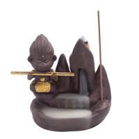 Backflow Incense Burner, Porcelain, half handmade, for home and office & multifunctional & different styles for choice, 80x55x90mm, Sold By PC