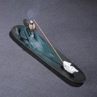 Backflow Incense Burner, Porcelain, half handmade, for home and office & multifunctional & different styles for choice, 270x50x60mm, Sold By PC