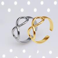 Edelstahl Ringe, 304 Edelstahl, Modeschmuck & für Frau, keine, 8mm, verkauft von PC