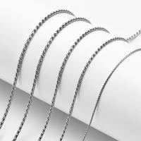 Halskette, 304 Edelstahl, Elektrolysierung, unterschiedliche Länge der Wahl & verschiedene Größen vorhanden, originale Farbe, verkauft von PC