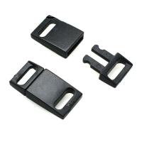 Plastic Release Buckle plated DIY black Sold By PC