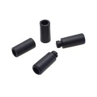 plastique Conseils de cordon, pilier, DIY, noire, 33x7.80mm, Vendu par PC