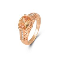 Cubic Zircon Brass Finger Ring, with Cubic Zirconia, gold color plated, fashion jewelry & different size for choice & for woman, golden, nickel, lead & cadmium free, US Ring Size:6-10, Sold By PC