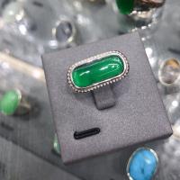 Ring Finger Titantium stali, ze Kamień szlachetny, Powlekane, dla obu płci & różnej wielkości do wyboru, dostępnych więcej kolorów, sprzedane przez PC