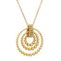 Messing Halskette, mit Verlängerungskettchen von 2.5inch, 18K vergoldet, Modeschmuck & für Frau, goldfarben, frei von Nickel, Blei & Kadmium, 30mm, Länge:ca. 19 ZollInch, verkauft von PC
