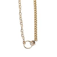 Stainless Steel Chain Necklace 304 Stainless Steel Vacuum Ion Plating fashion jewelry & for woman golden Length 40 cm Sold By PC
