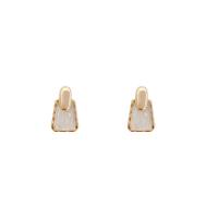 Zinc Alloy Stud Earring high quality plated fashion jewelry & for woman & enamel two different colored Sold By Pair