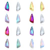 Crystal Pendants, Knife, plated, DIY, more colors for choice, 10x23mm, 12PCs/Bag, Sold By Bag