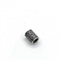 Stainless Steel Large Hole Beads, 304 Stainless Steel, Column, vintage & DIY, original color, 10.20x13.10mm, Sold By PC