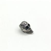Stainless Steel Beads, 304 Stainless Steel, Skull, vintage & DIY, original color, 13x22.70mm, Sold By PC