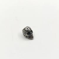 Stainless Steel Beads 304 Stainless Steel Skull vintage & DIY original color Sold By PC