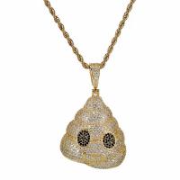 Cubic Zircon Micro Pave Brass Necklace, plated, Unisex & micro pave cubic zirconia, more colors for choice, nickel, lead & cadmium free, 30-55mm, Length:Approx 50 cm, Sold By PC