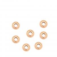 Brass Spacer Beads Flat Round high quality gold color plated DIY golden nickel lead & cadmium free 3.80mm Approx 1mm Sold By Bag