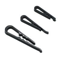 Plastic Clip, DIY & different size for choice, black, Sold By PC