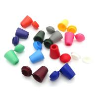 Plast Sladd End, DIY, fler färger för val, 18x12mm, Hål:Ca 4mm, Säljs av PC