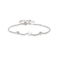 Brass Bracelet & Bangle, with 4cm extender chain, Star, platinum color plated, fashion jewelry & for woman, platinum color, nickel, lead & cadmium free, Length:Approx 16.5 cm, Sold By PC