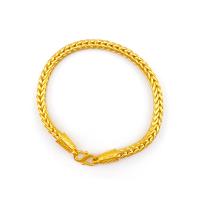 Brass Bracelet & Bangle, gold color plated, fashion jewelry & Unisex, golden, nickel, lead & cadmium free, 5mm, Length:20.5 cm, Sold By PC