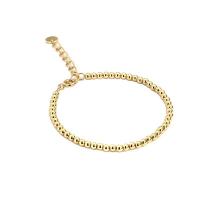 Pulseiras de latão, cobre, banhado a ouro genuino, joias de moda & para mulher, dourado, comprimento 190 mm, vendido por PC