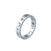 925 Sterling Silver Finger Rings, platinum plated, fashion jewelry & for woman, original color, Sold By PC