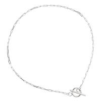 925 Sterling Silver Necklaces, plated, fashion jewelry & for woman, more colors for choice, Length:37 cm, Sold By PC