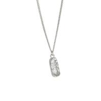 Sterling Silber Halsketten, 925er Sterling Silber, plattiert, Modeschmuck & für Frau, keine, 17x6mm, Länge:ca. 17.7 ZollInch, verkauft von PC
