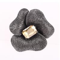 Crystal Brooch Zinc Alloy with Crystal plated fashion jewelry & Unisex Sold By PC