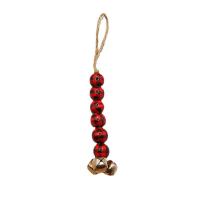 Hanging Ornaments Wood with Linen & Iron printing 15mm 16mm Length Approx 8 cm Sold By PC